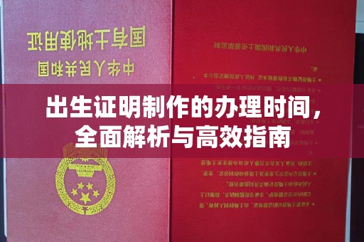 夏津出生证明制作的办理时间，全面解析与高效指南