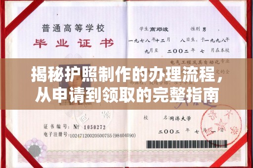 夏津揭秘护照制作的办理流程，从申请到领取的完整指南
