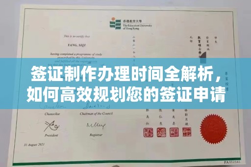 夏津签证制作办理时间全解析，如何高效规划您的签证申请流程