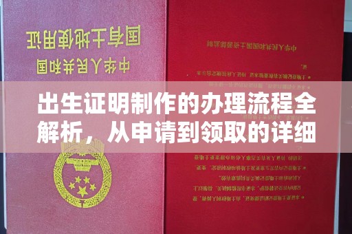 夏津出生证明制作的办理流程全解析，从申请到领取的详细指南