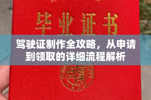 夏津驾驶证制作全攻略，从申请到领取的详细流程解析
